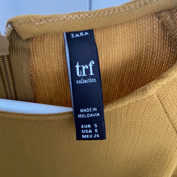 ZARA trf Yellow Dress Small NWOT - Picture 3 of 3